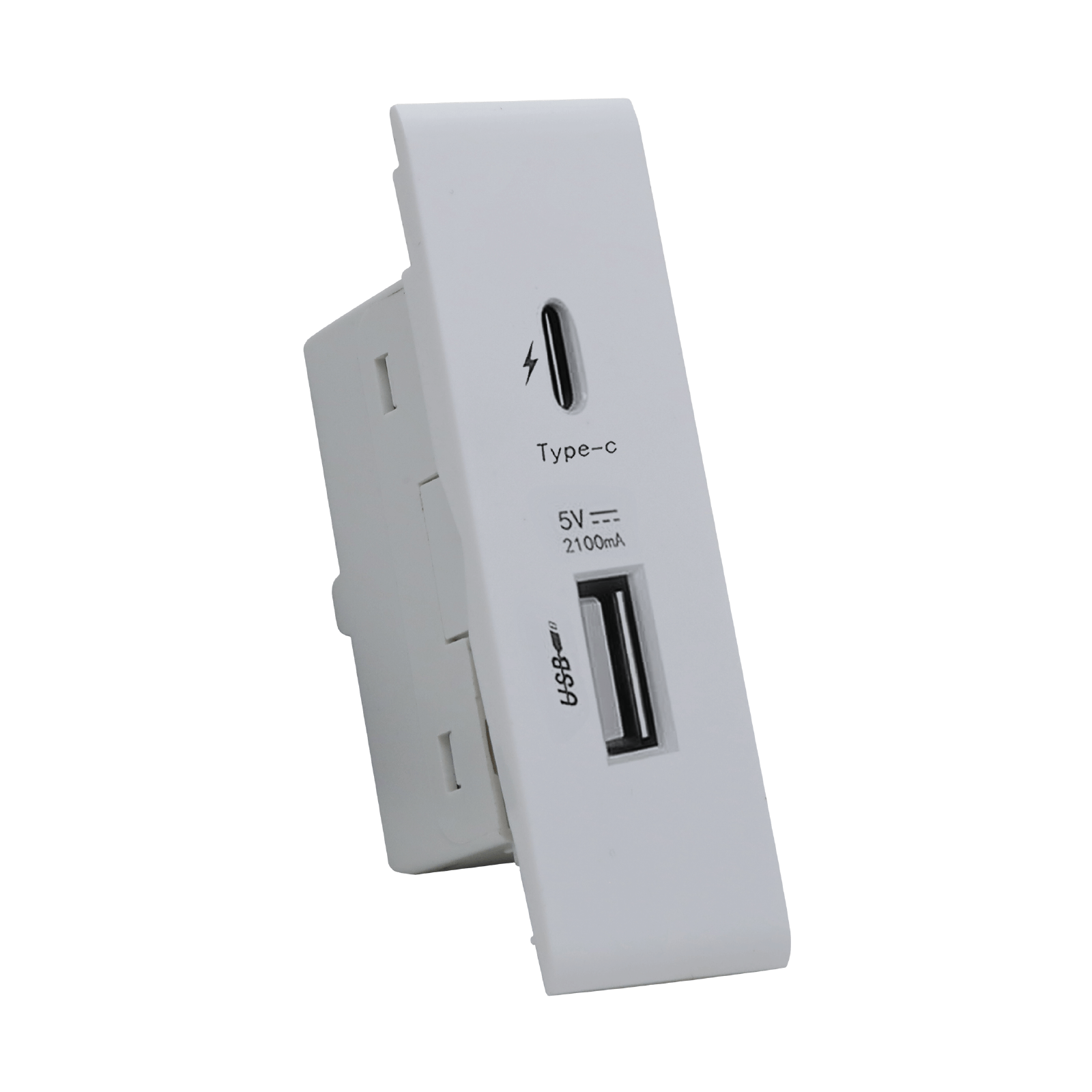 بريزة USB كي.تاب ابيض