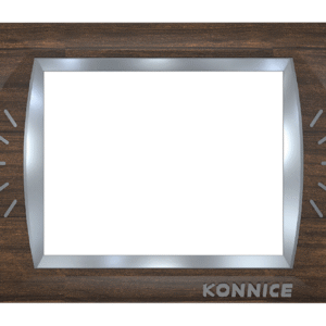 Dark Woody Formica Electric Wall Cover