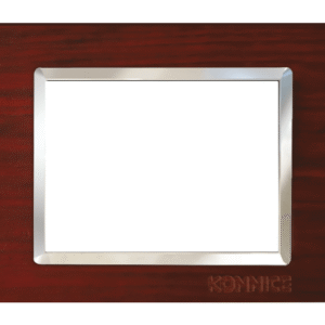 Dark Brown Wood Electric Wall Cover