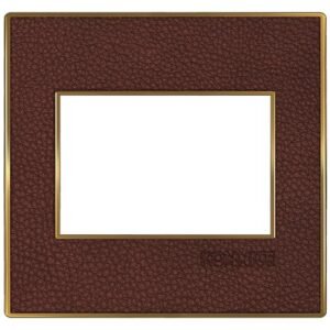 Dark Brown Leather Electric Wall Cover