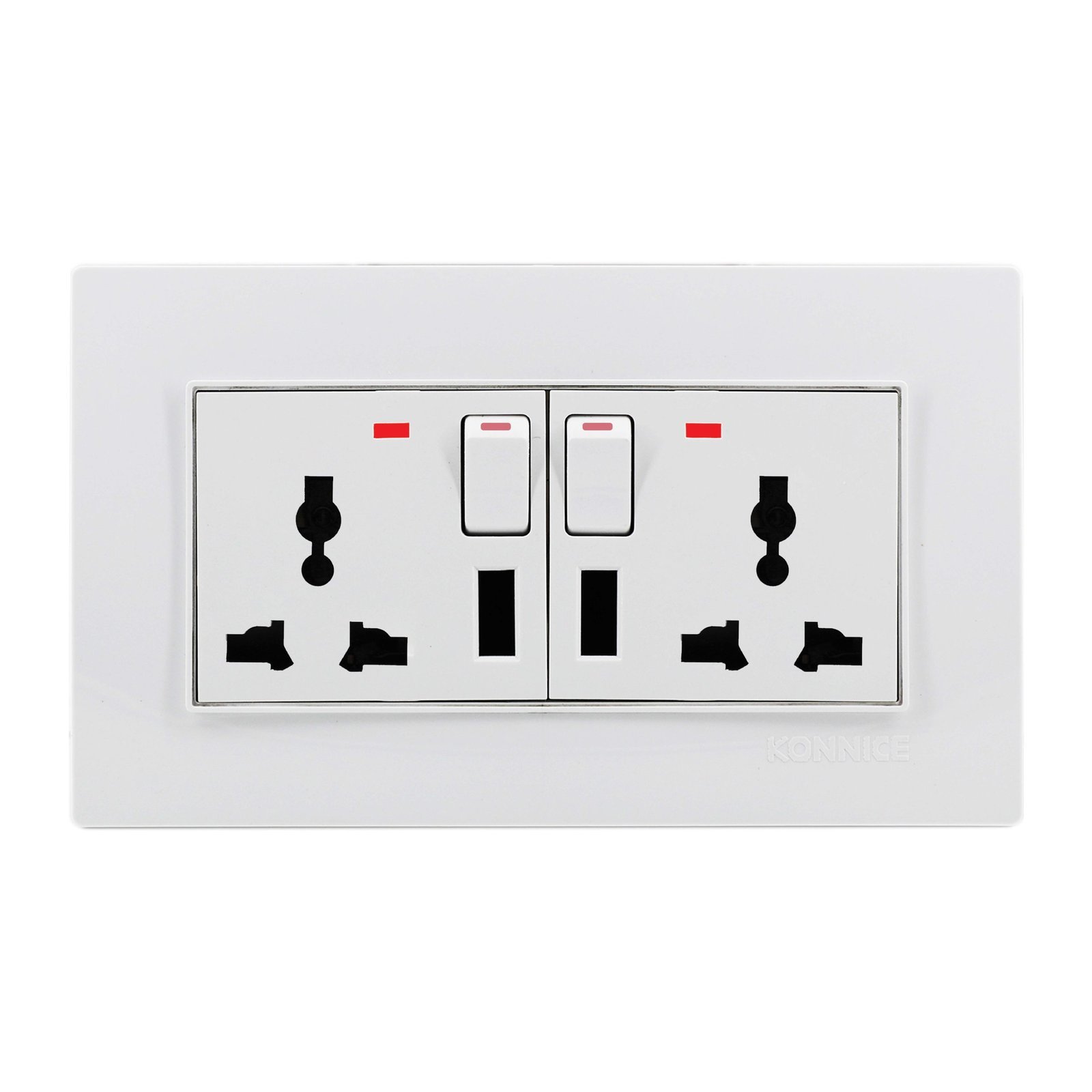 Double Universal Electric Socket With USB