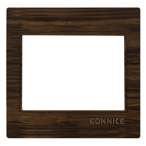 Dark Woody Formica Electric Wall Cover