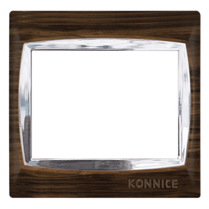 Dark Woody Formica Electric Wall Cover